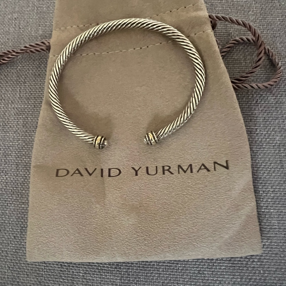 David Yurman Cable Bracelet Sliver/ Gold